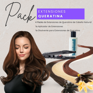 Extensiones con queratina (80 unidades) + Kit Colocación