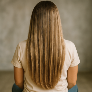 Extensiones con Queratina Lisa color 4/22