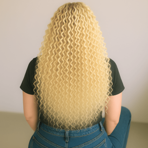 Extensiones con Queratina Rizadas color 613