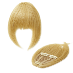 Flequillo postizo cabello natural color Rubío claro