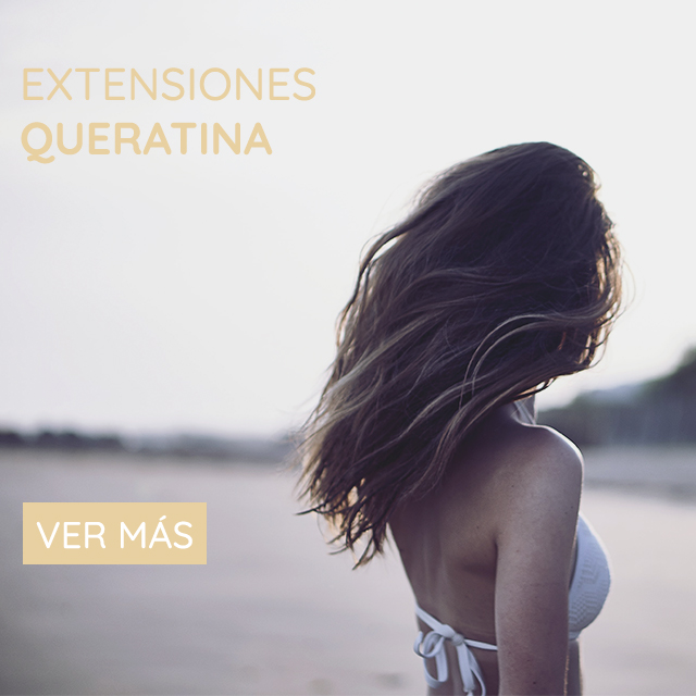 Extensiones de cabello con queratina